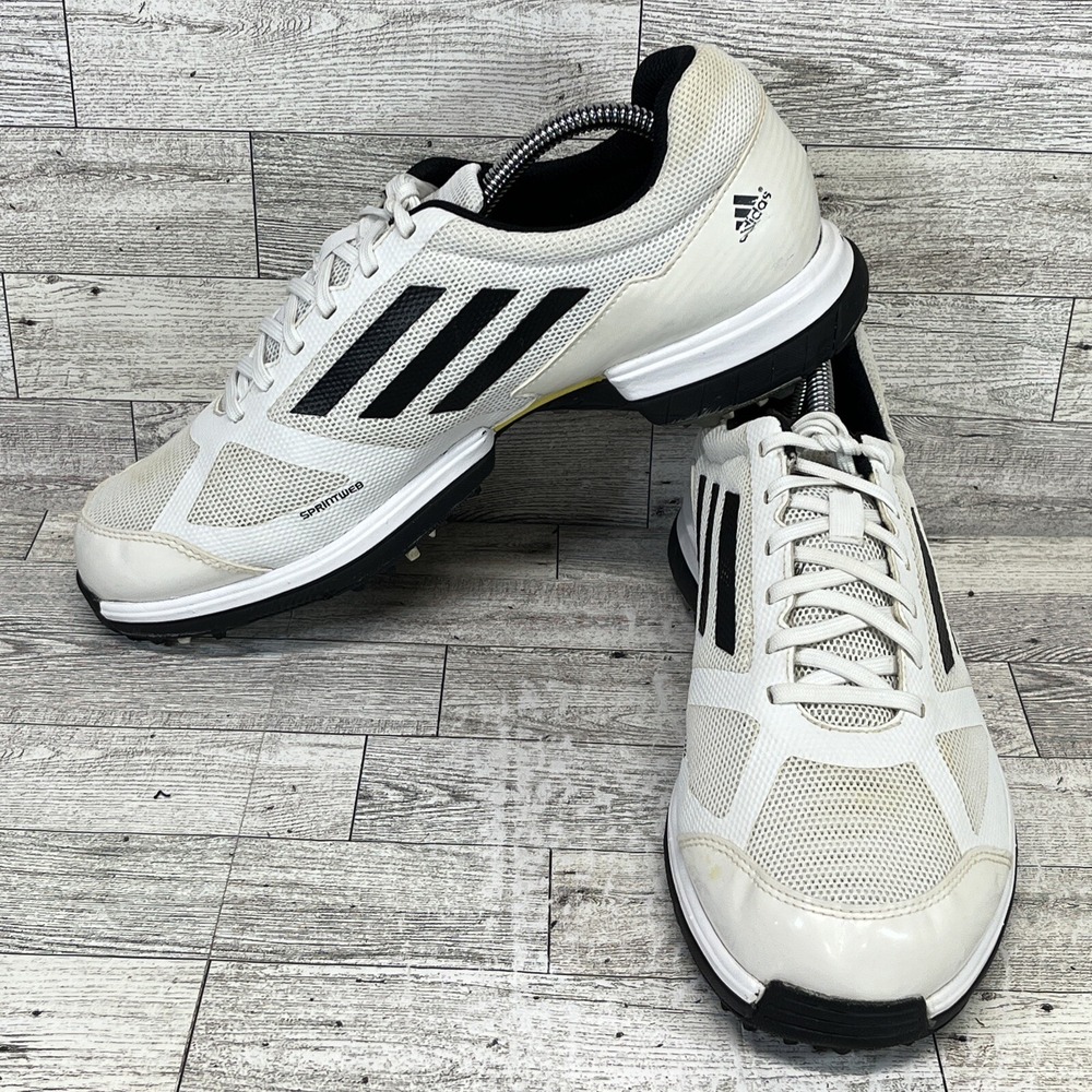 Adidas Adizero Golf Shoes 672204 Sprintweb White Black Men Size 9.5